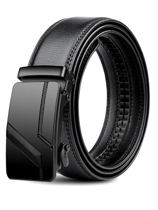 Ceinture trempée automatique pour homme, ceinture de luxe noire, haute qualité, 110cm, 120cm, 130cm